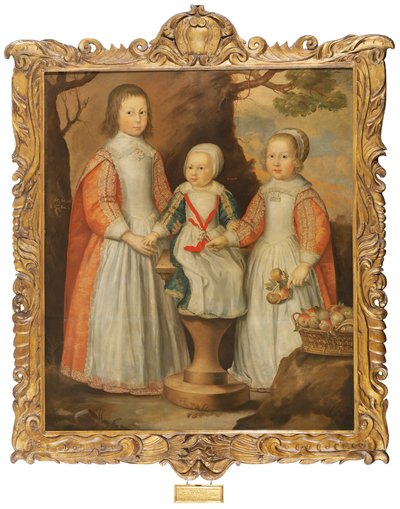 Retrato de los tres hijos de George Preston de Holker, 1650 de Gerrit van Honthorst
