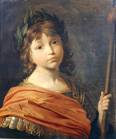 Príncipe Rupert (1619-82) cuando era niño como Marte de Gerrit van Honthorst