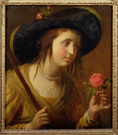 Princesa Sofía de Bohemia (1630-1714), madre de Jorge I como pastora de Gerrit van Honthorst