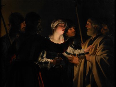 La negación de San Pedro, c.1623 de Gerrit van Honthorst
