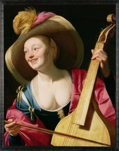 El jugador de Viola-da-gamba de Gerrit van Honthorst