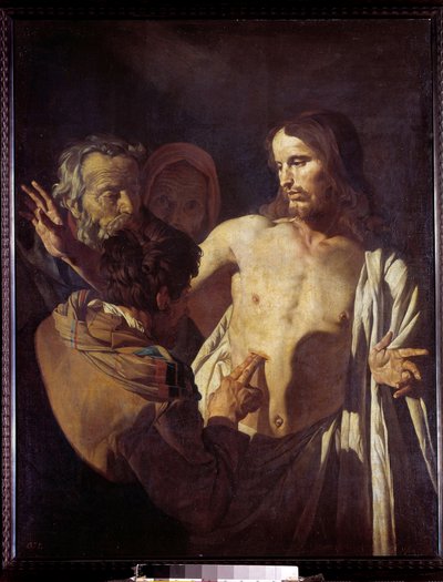 La incredulidad de Santo Tomás de Gerrit van Honthorst
