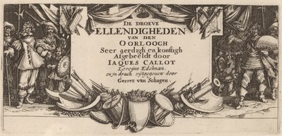 Página del título de Gerrit van Schagen after Jacques Callot