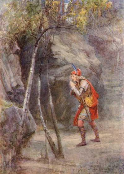 Shakespeare, Cymbeline (litografía en color) de Gertrude E. Demain (after) Hammond