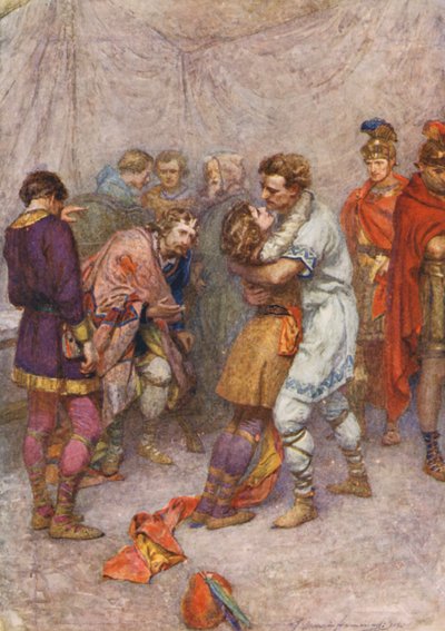 Shakespeare, Cymbeline (litografía en color) de Gertrude E. Demain (after) Hammond