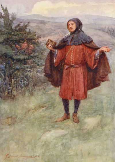Shakespeare, Rey Enrique VI (litografía en color) de Gertrude E. Demain (after) Hammond