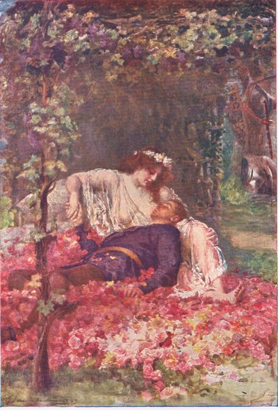 The wanton lady, Cuentos de la Reina de las Hadas publicados por George Harrap and Company de Gertrude E. Demain (after) Hammond