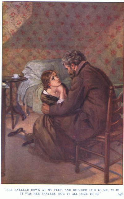 Se arrodilló a mis pies, y kiender me dijo, como si fuesen sus oraciones,cómo había sucedido todo aquello de Gertrude E. Demain Hammond