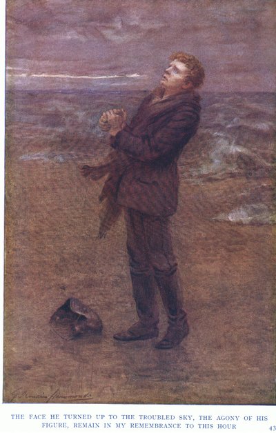 El rostro que alzó hacia el cielo turbulento, la agonía de su figura, permanecen en mi memoria hasta esta hora... de Gertrude E. Demain Hammond