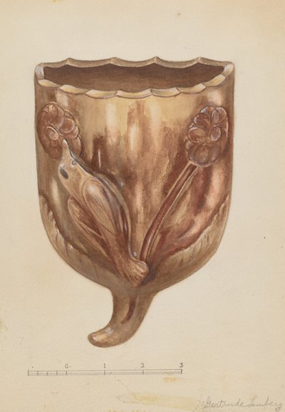 Bolsillo de pared para flores, c. 1936 de Gertrude Lemberg