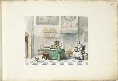 Señor leyendo a una dama de Gesina ter Borch (signed by artist)