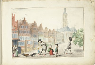 Pelea de gallos en la Sassenstraat de Zwolle de Gesina ter Borch
