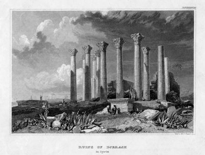 Las ruinas de Djerash, Siria de Gest