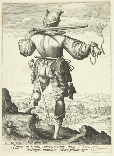 Un mosquetero visto desde atrás de Gheyn, Jacques II de