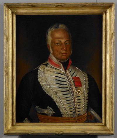 Teniente Coronel James Skinner (1778-1841) c.1836 (óleo sobre lienzo) de Ghulam Husayn Khan