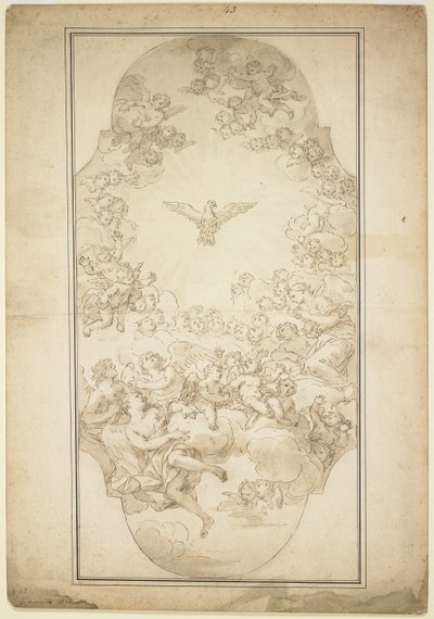 El Espíritu Santo, 1680s de Giacinto Brandi