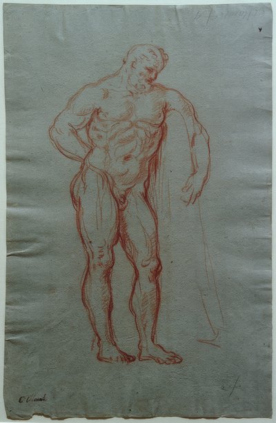 Estudio de la figura del Hércules Farnesio de Giacinto Calandrucci