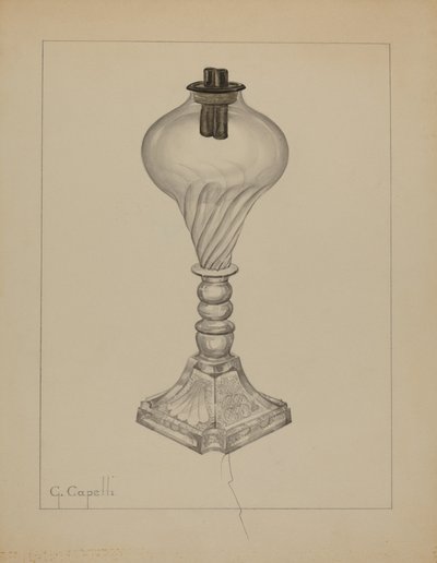 Lámpara, c. 1937 de Giacinto Capelli