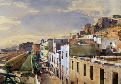 Batería Addolorata en Gaeta de Giacinto Gigante