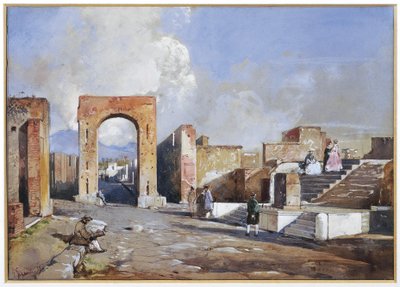 Italia, Excavaciones de Pompeya de Giacinto Gigante