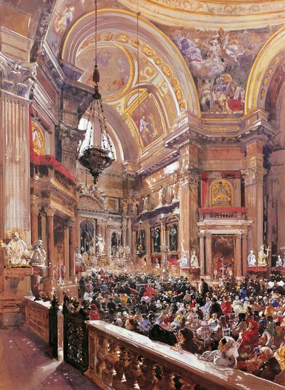 Capilla de San Gennaro en la Catedral de Nápoles, por Giacinto Gigante de Giacinto Gigante