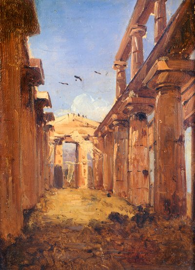 La Basílica de Paestum (1845-1848) de Giacinto Gigante
