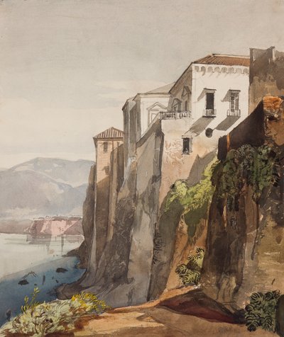 La Casa de Tasso, Sorrento, con adiciones de la Princesa Maria Annunziata di Borbone (1843-1871), 1853 de Giacinto Gigante