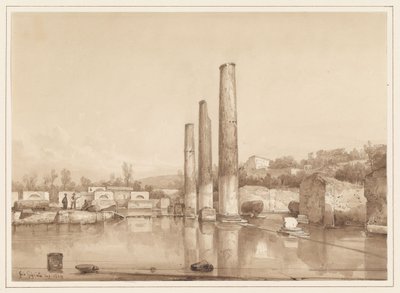 Vista de las ruinas de Pompeya de Giacinto Gigante