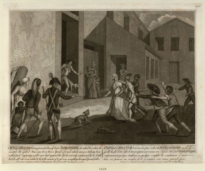 El arresto de Cécile Renault el 22 de mayo de 1794 en el apartamento de Robespierre, c. 1798 de Giacomo Aliprandi