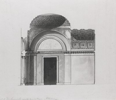 Diseño de gabinete para el Duque de Serracapriola en Petersburgo de Giacomo Antonio Domenico Quarenghi