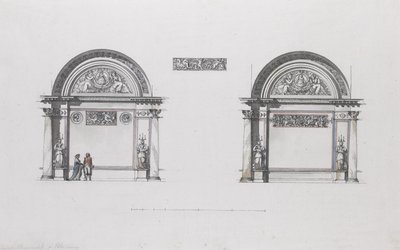 Diseño para el Palacio Sheremetev, Ostankino, c. 1796 de Giacomo Antonio Domenico Quarenghi