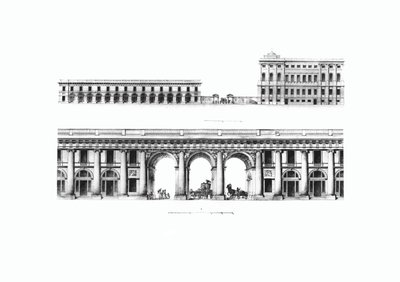 Diseño de la Cancillería del Gabinete de Su Majestad Imperial en San Petersburgo, 1802 de Giacomo Antonio Domenico Quarenghi