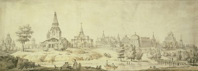 Vista de Kolomenskoye, 1795 de Giacomo Antonio Domenico Quarenghi