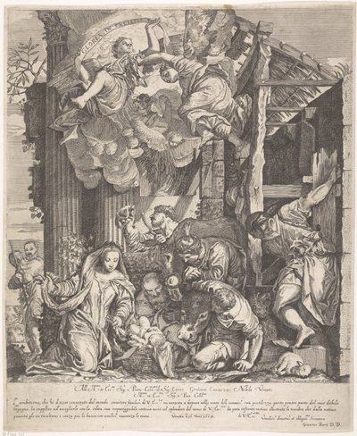 Adoración de los pastores de Giacomo Barri
