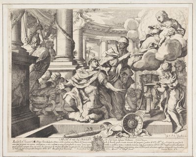 El emperador Augusto y la sibila tiburtina de Giacomo Barri