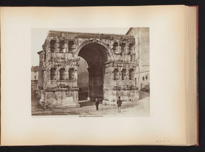 Arco de Jano en Roma, Italia Roma. Arco di Giano quadrifronte (título sobre objeto) de Giacomo Brogi