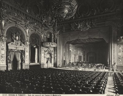 Sala de Conciertos, Casino de Montecarlo, Mónaco de Giacomo Brogi
