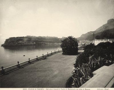 Mirador frente al Casino de Montecarlo con vista de Mónaco de Giacomo Brogi