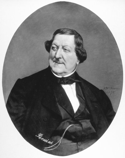 Retrato del compositor Gioacchino Rossini, obra del pintor Vito D