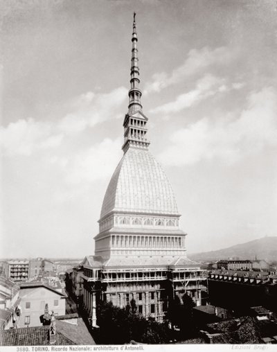 Vista de la Mole Antonelliana en Turín de Giacomo Brogi