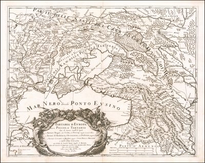 Mapa de la Pequeña Tartaria de 1684 por Giacomo Cantelli da Vignola de Giacomo Cantelli