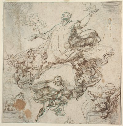 Glorificación de San Felipe Neri de Giacomo Farelli
