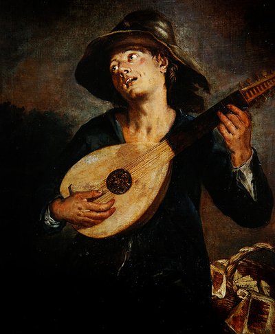 Cantante con laúd de Giacomo Francesco Cipper