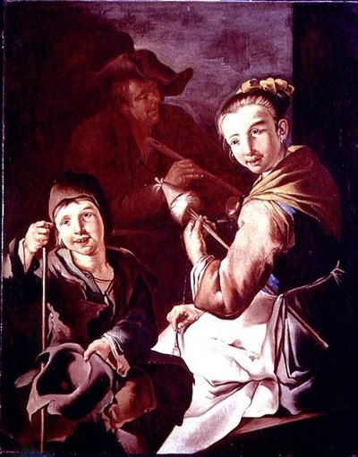 La hilandera de Giacomo Francesco Cipper