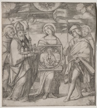 Santos Patronos de Bolonia de Giacomo Francia