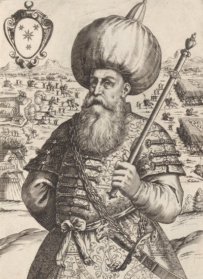 Sinan Bassa, Cap. General del Ejército de Maumet Impe. de Turquía, 1596 de Giacomo Franco