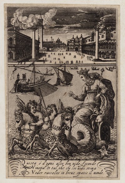 Vista de la Plaza de San Marcos, Venecia (grabado) de Giacomo Franco