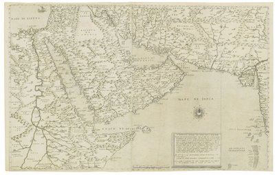 Mapa de India y el Sudeste Asiático; Il Disegno Della Terza Parte Dell