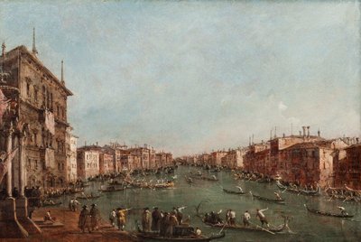 Una regata en el Gran Canal, Venecia de Giacomo Guardi