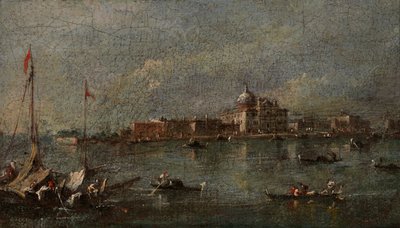 Escena veneciana, finales del siglo XVIII - principios del siglo XIX de Giacomo Guardi